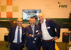 Stand de FAM, con Santiago Diaz, Andrea Gatti Y Michel Tahon.