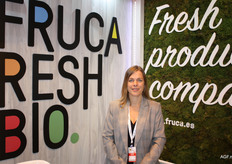 Mariska de Zoete, en el stand de Fruca Marketing, de Murcia.