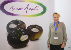 Ellen van Kester, de la empresa de Motril Hortícola Guadalfeo, que sse está enfocando cada vez más en tomates de especialidad, como el tomate Marazul.