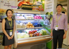 Gina Sung y Chang Shan Chu, de SamJin GlobalNet (Seúl, Corea).