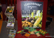 Productos envasados al vacío en el estand de LeaderBrand, Nueva Zelanda.