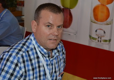 Nico van Staden, de Core en el pabellón sudafricano.