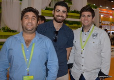 Bruno Capogreco, Frank Baggetta y Dane Capogreco, de Capogreco Farms.