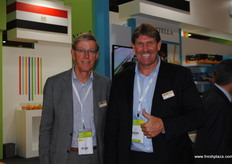 Otto de Groot y Rob Boogmans, de HDG, Países Bajos, también estuvieron en la feria.