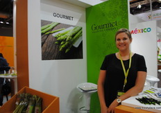 Laura Brunson, de Gourmet en el estand de México.