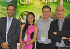 Jorge García Monfort, Marissa Hamas, Julien Aman y Stephane Ovalid, de Bioxtend.