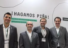 Pedro Martínez, Director Comercial; Juan Martos, Director de I+D; Carlos Villegas, Director Financiero y Elvis Moreira, Director General.