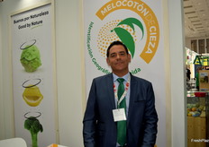 Manuel Ruiz Piñera, presidente de la IGP Melocotón de Cieza, que la próxima campaña podrá comercializarse con su sello de calidad en todo el espacio de la UE