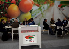 Reuniones en el stand de Fedex