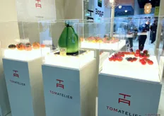 Especialidades de tomate exclusivas de Tomatelier expuestas en el stand de Biogya.