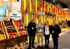 Jesús Prats, José Roig, Santiago Suárez y Rocío Sánchez, en el stand de The Natural Fruit Company, compañía en continua y rápida expansión.