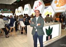 José María Fontán, Director de Innovación de Eurosemillas, que promocionó la nueva variedad de aguacate Luna, la mandarina sin semillas extra tardía Kino, las nuevas variedades de fresa Adelento y Belvedere y, como no, su mandarina sin semillas Tango.