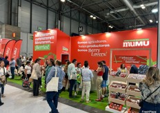 Stand de El Pinar, promocionando la marca para berries muMU