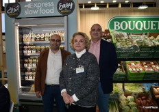 Francisco Garrido, Piedad Coscollá y Alberto Cáncer, de Anecoop.