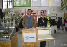 Stand de Los Gallombares, productores, importadores y exportadores de espárrago verde. 