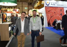 Rafael Manzano y Alberto Casanova, CEO y Director Comercial de la empresa granadina Frutas Manzano, de visita por la feria.
