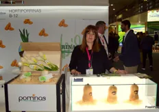 Mónica Cortés, de Hortiporrinas. La empresa manchega está especializada en cebolleta fresca, un producto que trabaja todo el año