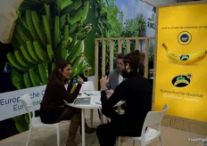 Reuniones en el stand de Plátano de Canarias