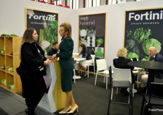 Gran actividad en el stand de Fortini