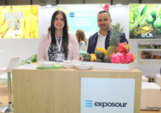 Exposour, en su primera participación en Fruit Attraction para la apertura de nuevos mercados para sus productos, como pitahaya, aguacate, tomate de árbol y granadilla, en el pabellón de Ecuador.