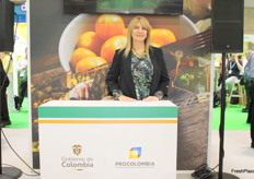 Liliana García, directora de ProColombia en España, Portugal e Italia, presente en la inauguración del stand de Colombia en Fruit Attraction.