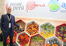 Jaime de la Peña, gerente general de Itaben ExpoPerú, exportador de mango, paltas, uvas, participando en la feria para el relanzamiento de la marca Agro Lambert.