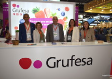 Stand de Grufesa, cooperativa productora de frutos rojos con sede en Moguer, Huelva.