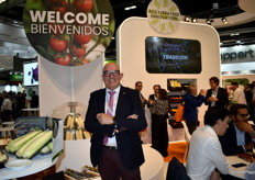 Davis Bodas, en el stand de Syngenta.