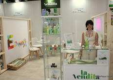 Ainhoa García, en el stand de La Vendita