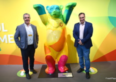 Emilano Andrade, gerente de Landfruit, con Miguel Ángel Gómez, presidente de Afruex.