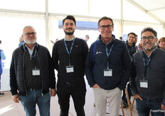 Vicente y Borja Benavent, de Agri Tropical, junto a Rafa Vargas y Juan Cejudo, de T&V Consulting