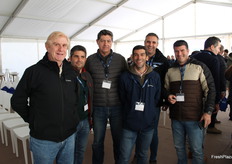 José Ángel Molina, de Masía Ciscar, Manuel Verano, de Timac Agro, Agustín Torres, de Timac Agro, José Carlos Macías, de Fresaflor, Eduardo Pérez, de Timac Agro, Juan José Vargas, de Agroservicios Onubenses