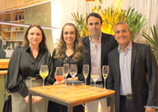 Svetlana Belousova, de la empresa Farzana, junto a Jaime Martín Bernad, de Ifema Madrid, y Regina Silva y Mauricio Duval Macedo, de Fiera Milano Brasil.