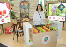 Samantha Arvensec de Harmonie, exportador de manzanas francesas.