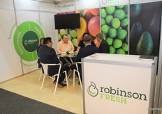 El stand de Robinson Fresh, ocupads con reuniones.