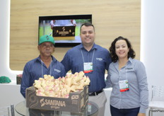 Djalma Santana, Hiago Santana y Laus Santana, exportadores de jengibres