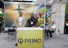Marcio Fiori y Humberto Da Silva de la empresa de Transporte Logistico Primo de Brasil