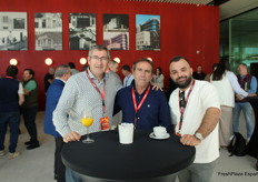 Juan José Romera, de Romenatur, Enrique Garrido, de Godoy Hortalizas, y Tarik El Yandouzi, de Romenatur