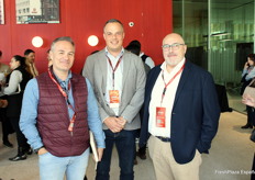 Antonio Algarra, de Agroponiente, Javier García, de Rijk Zwaan, y José Luis Borja, de Agroponiente