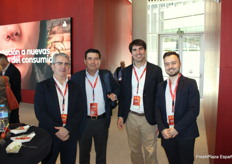 Carmelo Salguero, de Granada La Palma, junto a Rafael Lis, de Tomates Lis, y Juan Gallego y Abel Calero, de Granada La Palma
