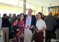 María José González y Jan Doldersum, de NIQ, junto a Maura Maxwell, de Eurofruit - Fruitnet Media International