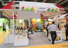 La participación de Abrafrutas, donde indican que están en la feria para aprender que para vender.