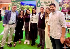Corpohass y Avocados from colombiaJose Luis Gridales (Enverdeco), Carolina Prieto (Green west), Catalia Toto (Coltropicos), Katheryn Mejia (Corpohass), Farley Arevalo (Mountain avocado) Daniela Santos (Coltropicos), Mauricio Peña (Manar Fruit y Colombia Paradise) , exportadores de Aguacate