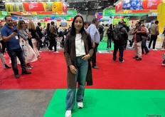 Natalia Angulo, representante de Conservas de la region, exportadores de plátano Harton, coco y aceite de coco de Colombia