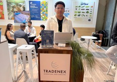 Alberto Velazquez representante de Tradenex, organizador del pabellón de Mexico.