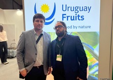 Sergio Gabrielli representante de El Eslabon, importador de frutas de Peru y Chile y Nicolas Lareo de Terramar logistica, trasnporte internacional terreste, maritimo y aereo.