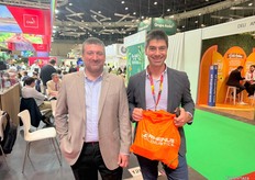 Fernando Baigorria y Alejandro Maymo, representantes de Rhenus logistic de Argentina