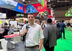 Ignacio Correa, representante de Agroservicios SPA, exportadores de uvas y kiwis de Chile