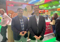 Raul Orellana (Gerente Tecnico) y Nicolas Michelini (Gerente comercial) de Quelen Fruit, exportadores de cerezas, citricos, uvas, arandanos y nueces de  Chile