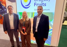 Noridel (Uruguay) con Washington Guarino, Monica Coito, Rodolfo Fitipaldo, exportadores de naranjas